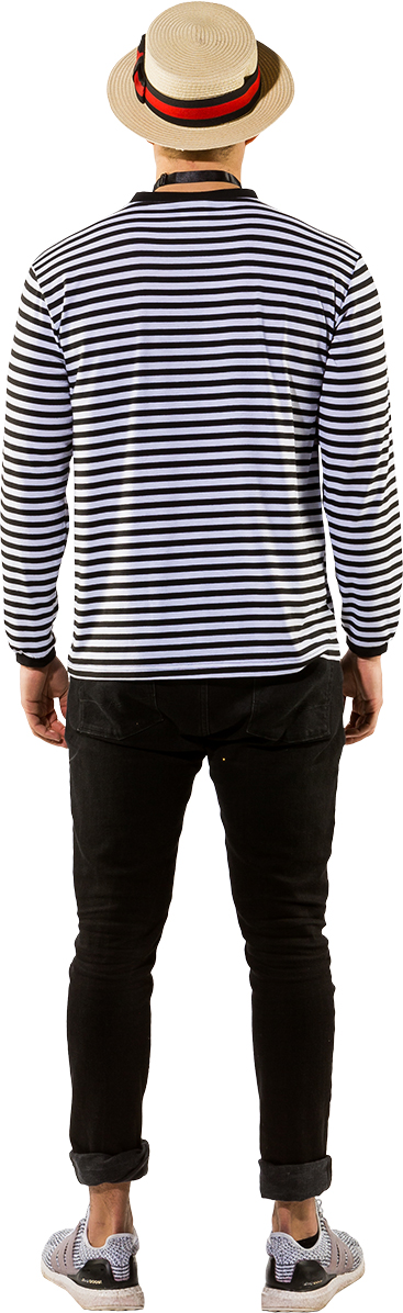 Ringelpulli Baumwolle schwarz-weiß Ringelpulli Baumwolle schwarz-weiß