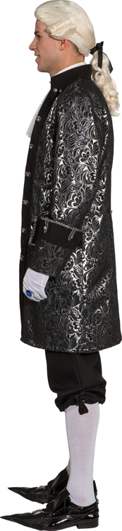 Brokatjacke, schwarz-silber Brokatjacke, schwarz-silber