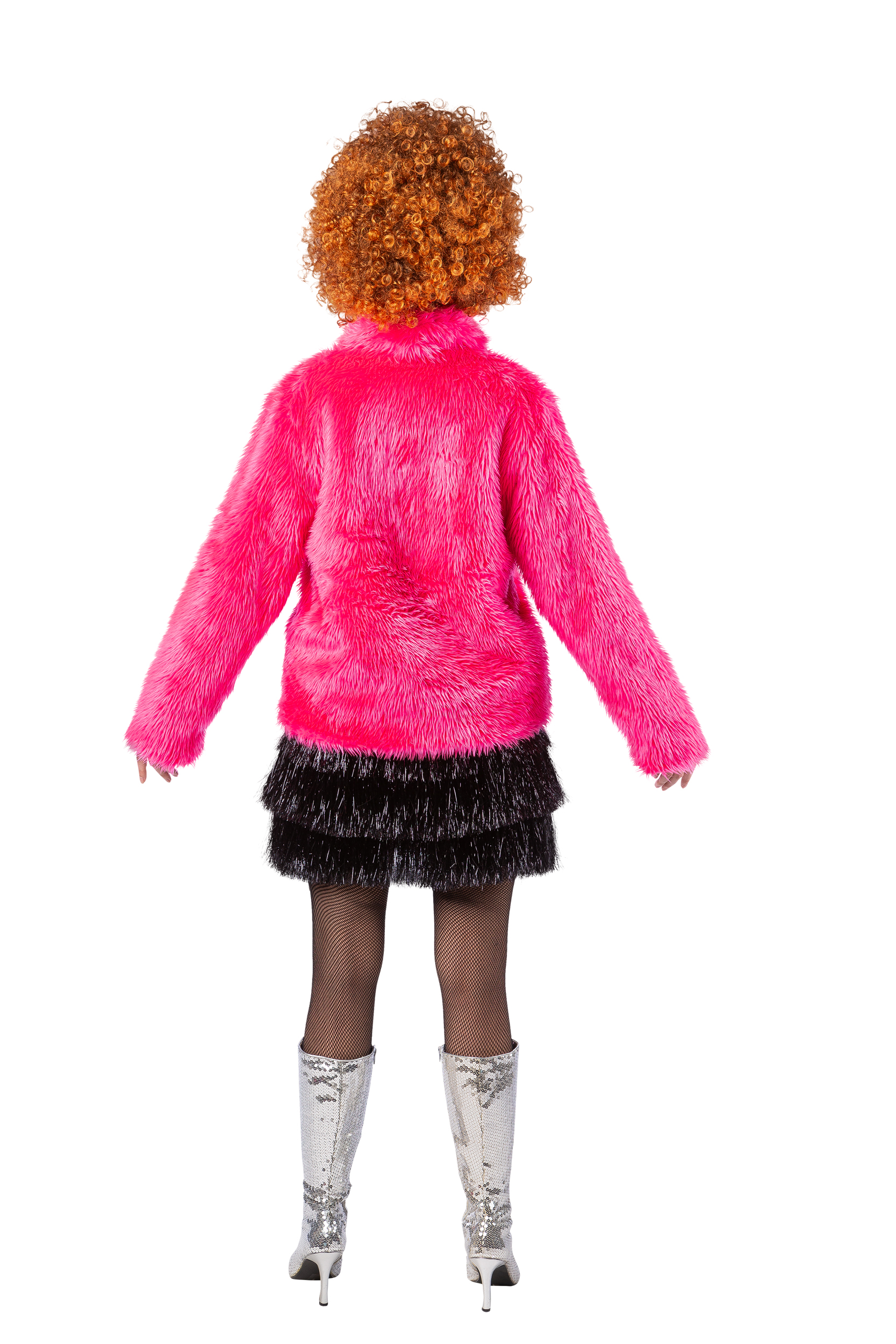 Plüsch-Jacke, pink, S/M Plüsch-Jacke, pink, S/M
