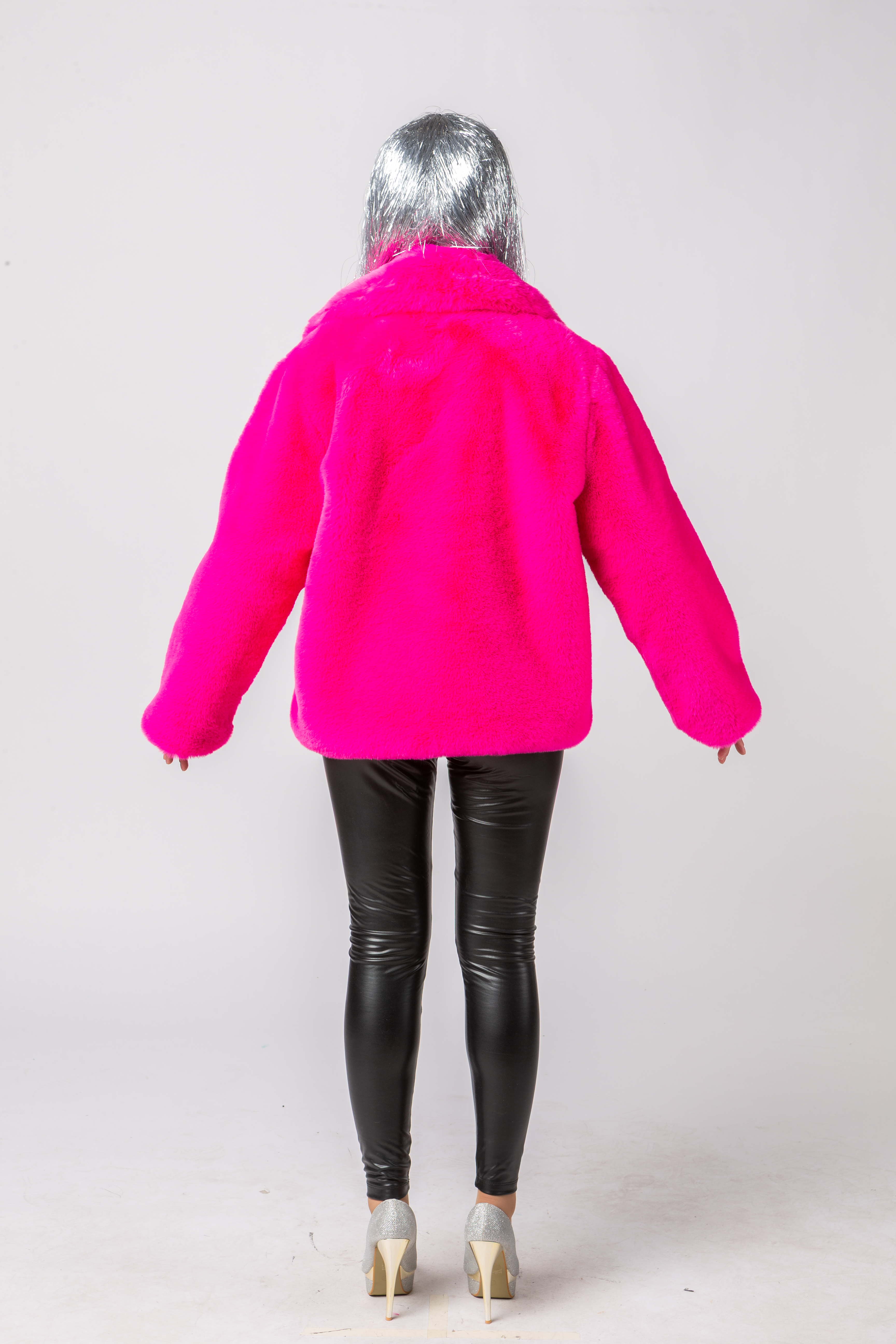 Plüschjacke, pink Plüschjacke, pink
