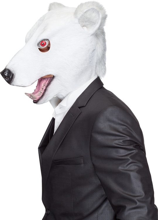 Maske Eisbär Maske Eisbär
