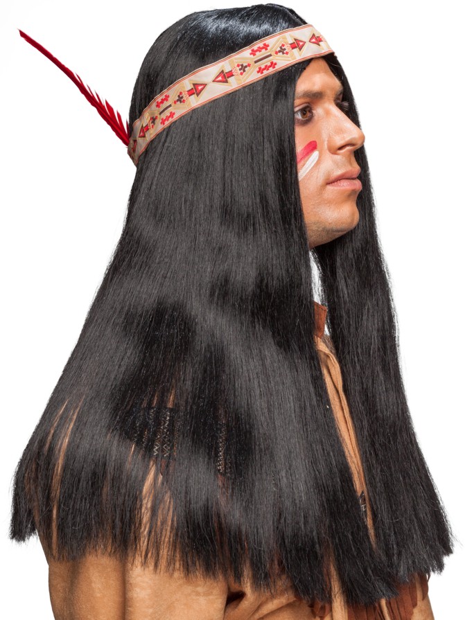 Indianer lang mit beigem Band