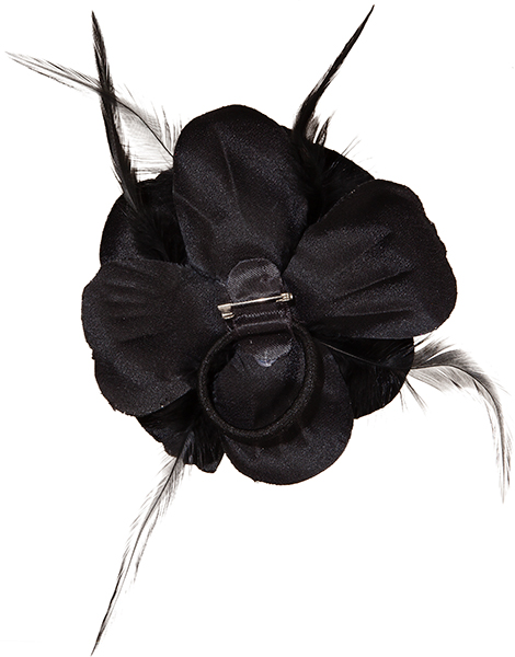 Ansteckblume, schwarz Ansteckblume, schwarz