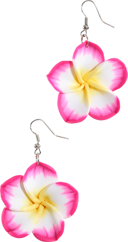 Ohrringe Hawaii, pink 