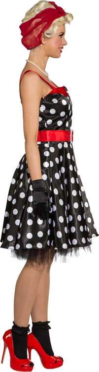 Rock on Roll Kleid schwarz, weiß gepunktet Rock on Roll Kleid schwarz, weiß gepunktet