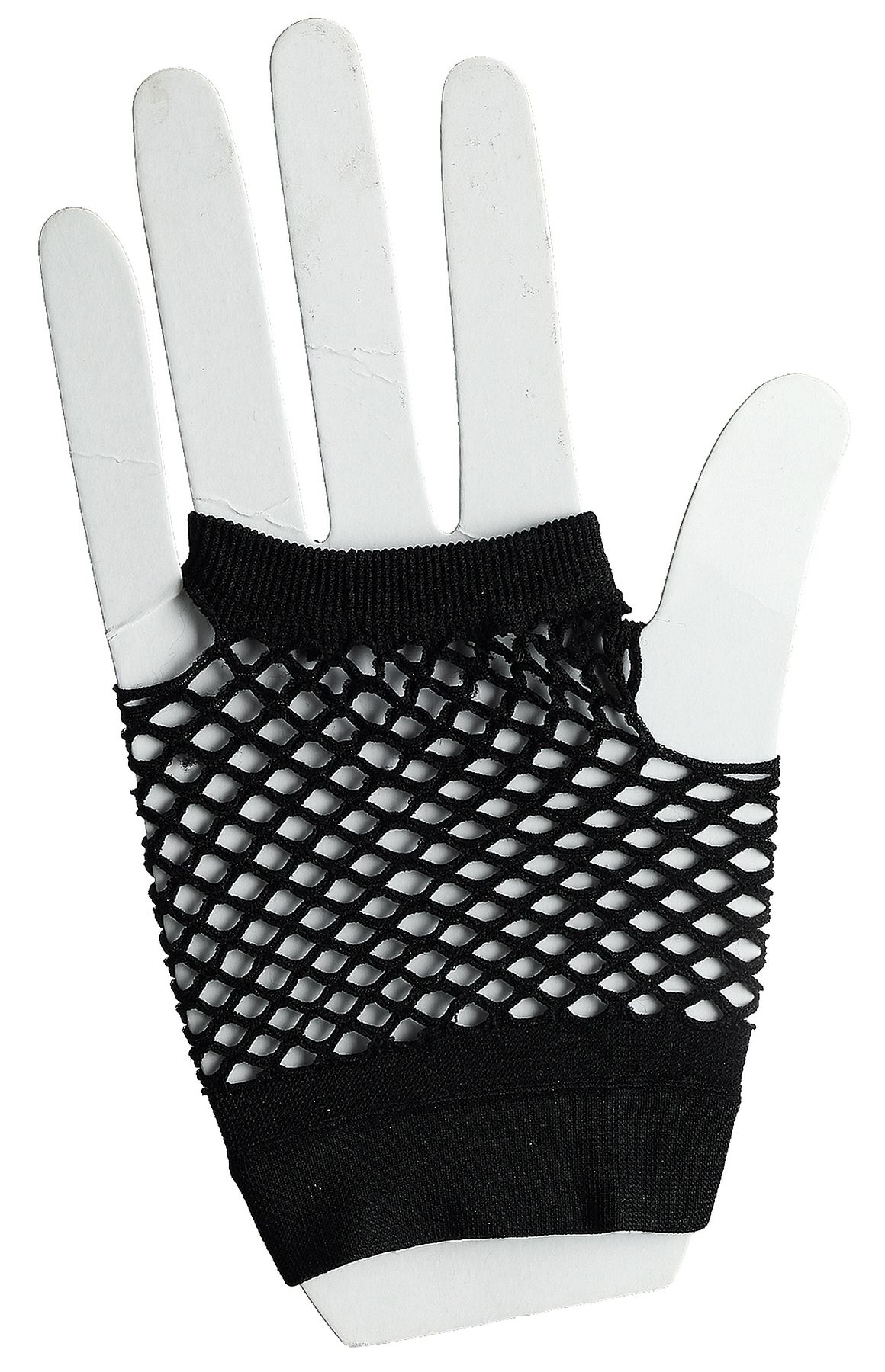 Netzhandschuhe fingerlos kurz, schwarz 