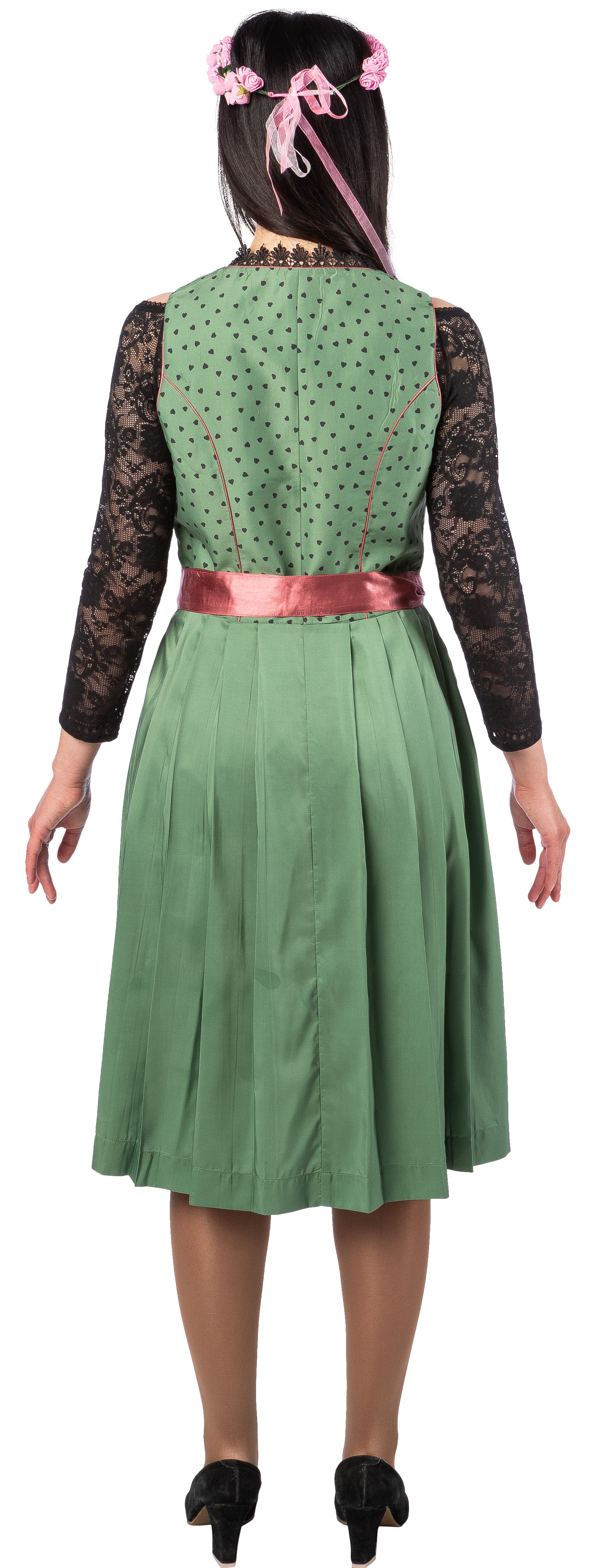 Dirndl "Lioba" grün-rosa 38 Dirndl "Lioba" grün-rosa 38