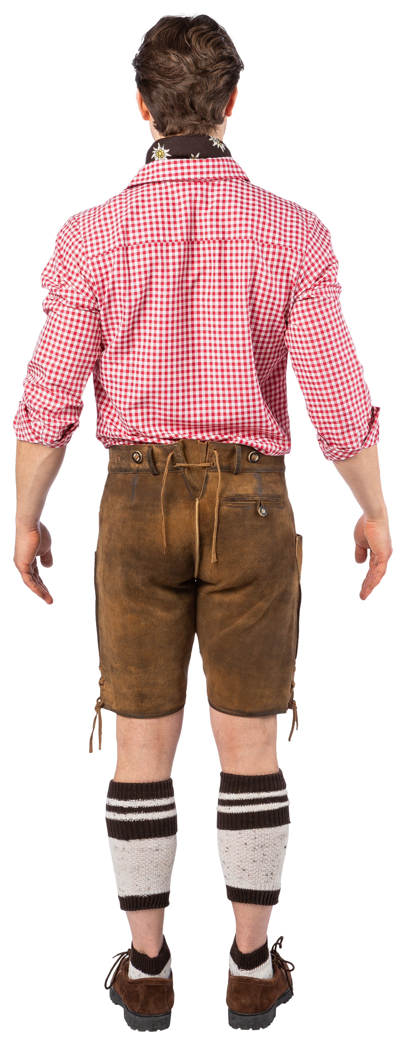 Lederhose kurz, oliv antik Lederhose kurz, oliv antik