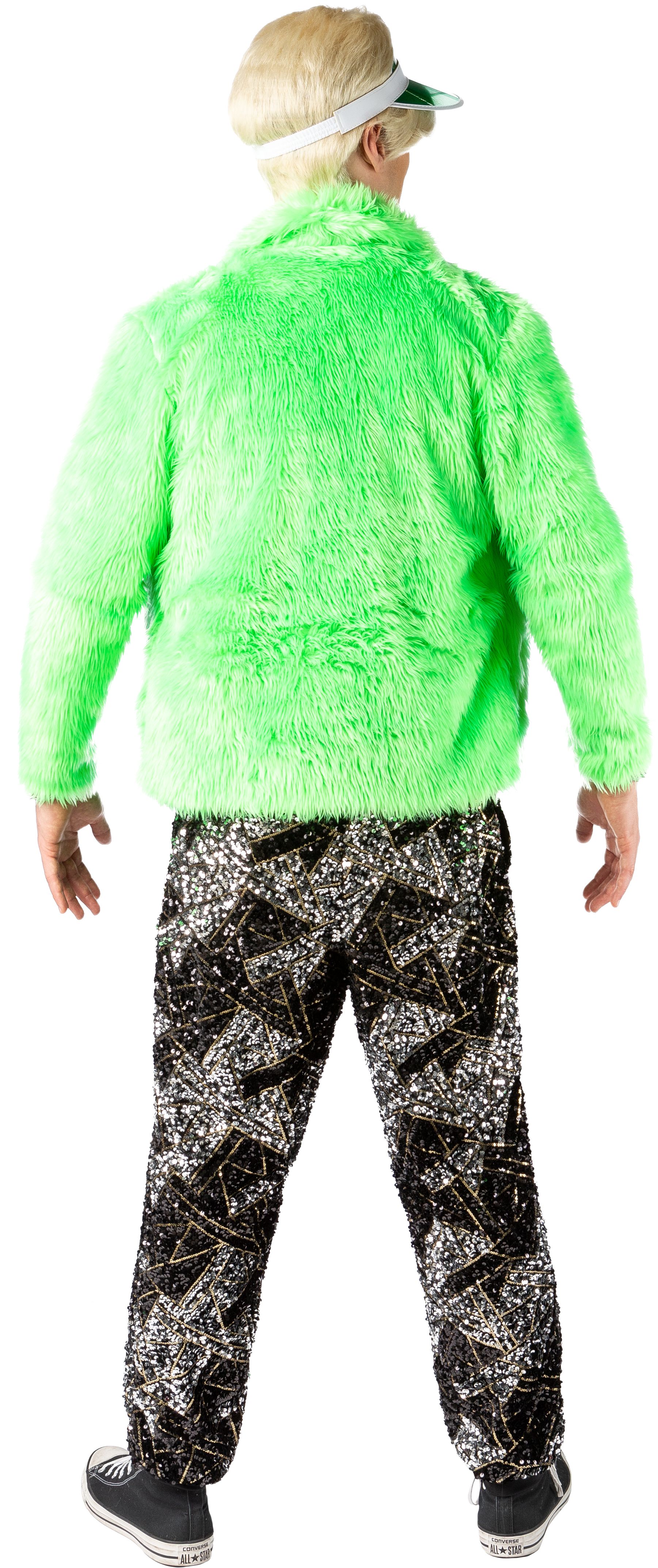 Plüsch-Jacke, grün ,L/XL Plüsch-Jacke, grün ,L/XL