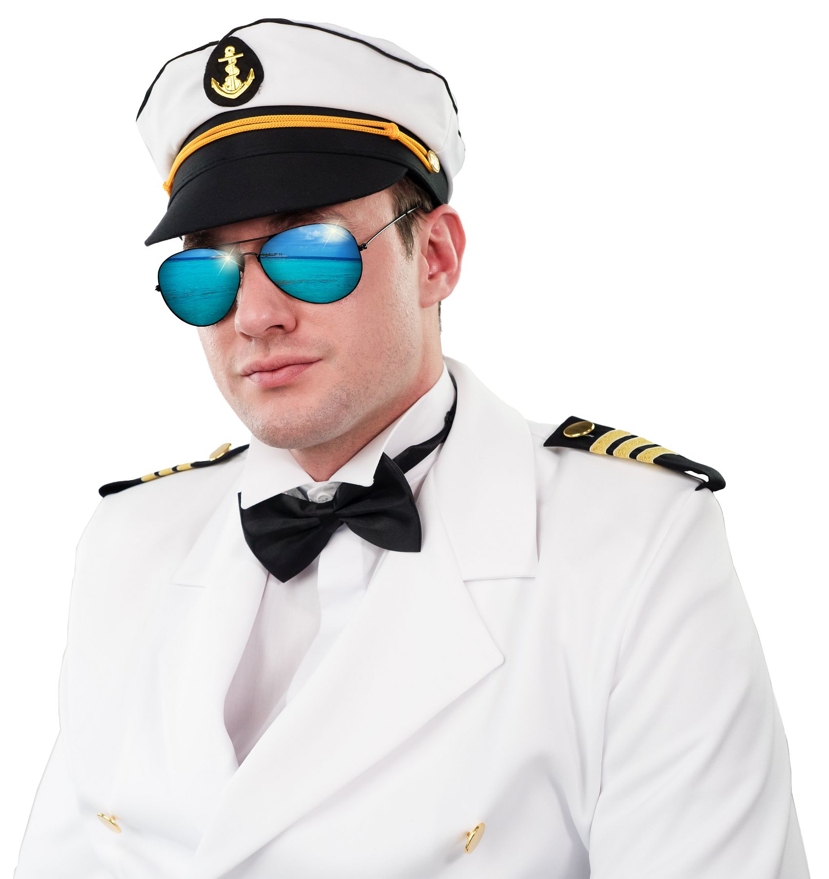 Polizei-Brille verspiegelt mit schwarzem Rand Polizei-Brille verspiegelt mit schwarzem Rand