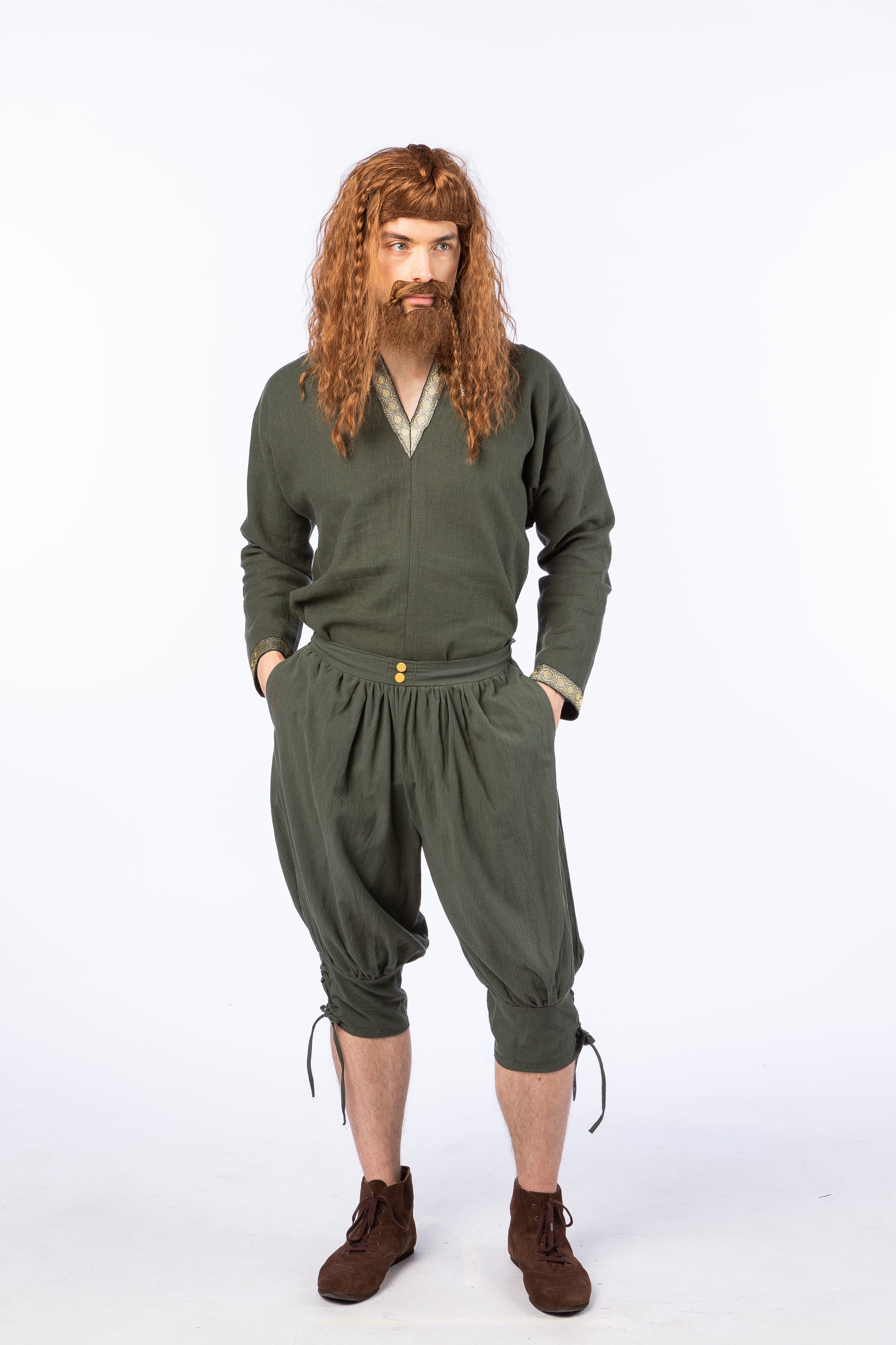 Historische Kniebundhose, grün