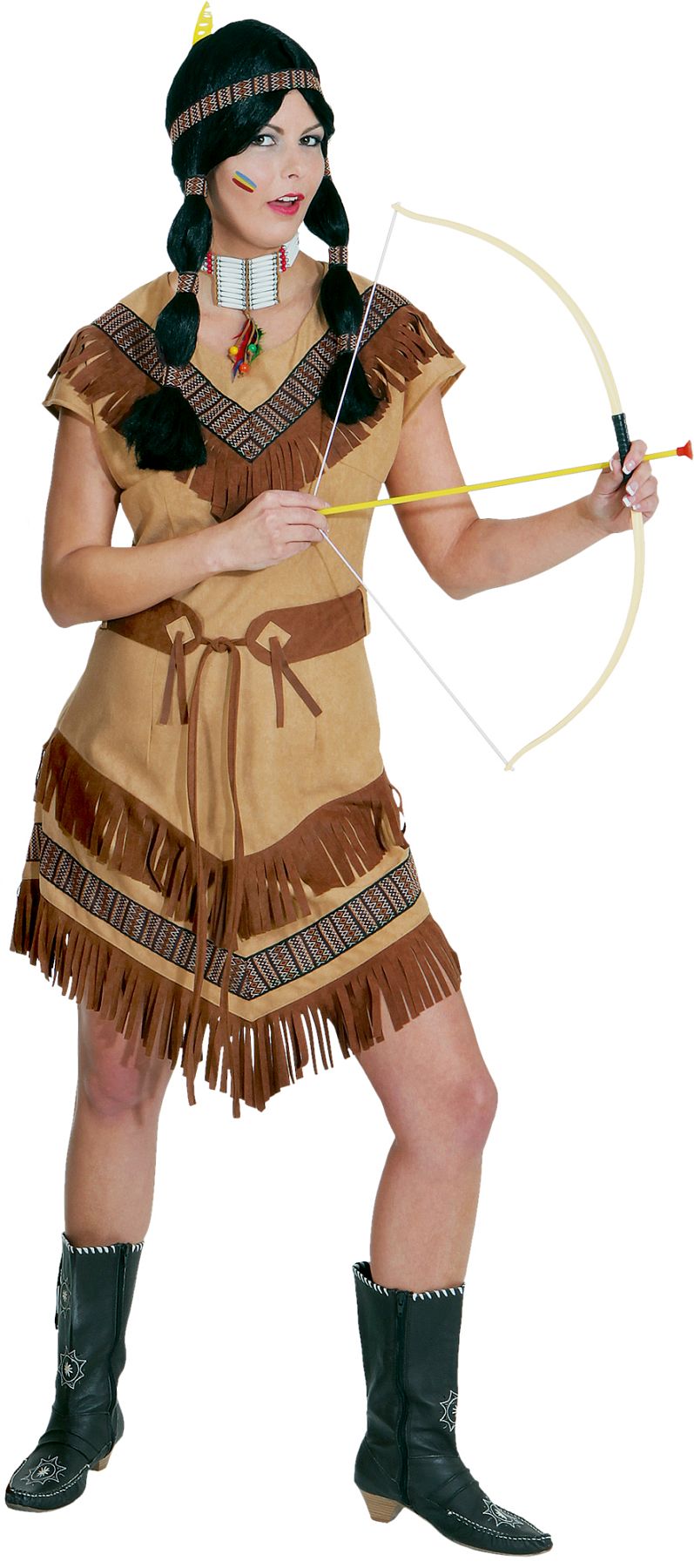 Indianerin braunes Band