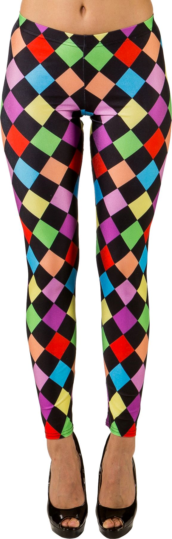 Leggings karo-bunt