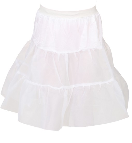Petticoat knielang, weiß für Kinder