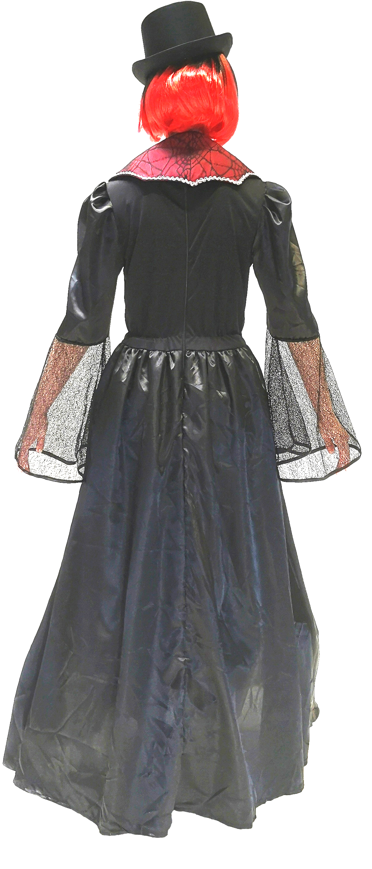 Vampirkleid schwarz-weinrot Vampirkleid schwarz-weinrot