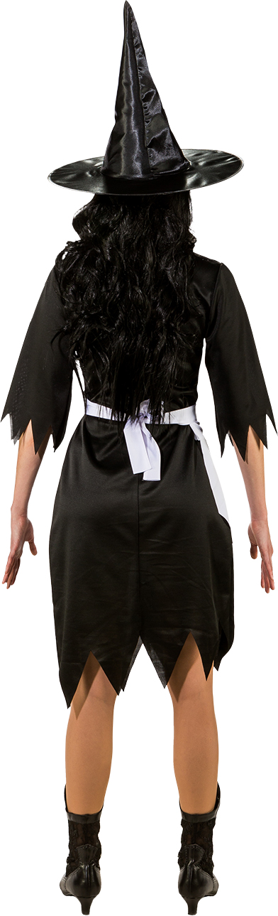 Hexe, schwarz/weiß Hexe, schwarz/weiß