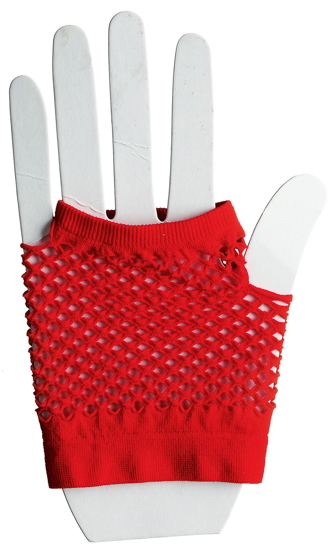 Netzhandschuhe fingerlos kurz, rot