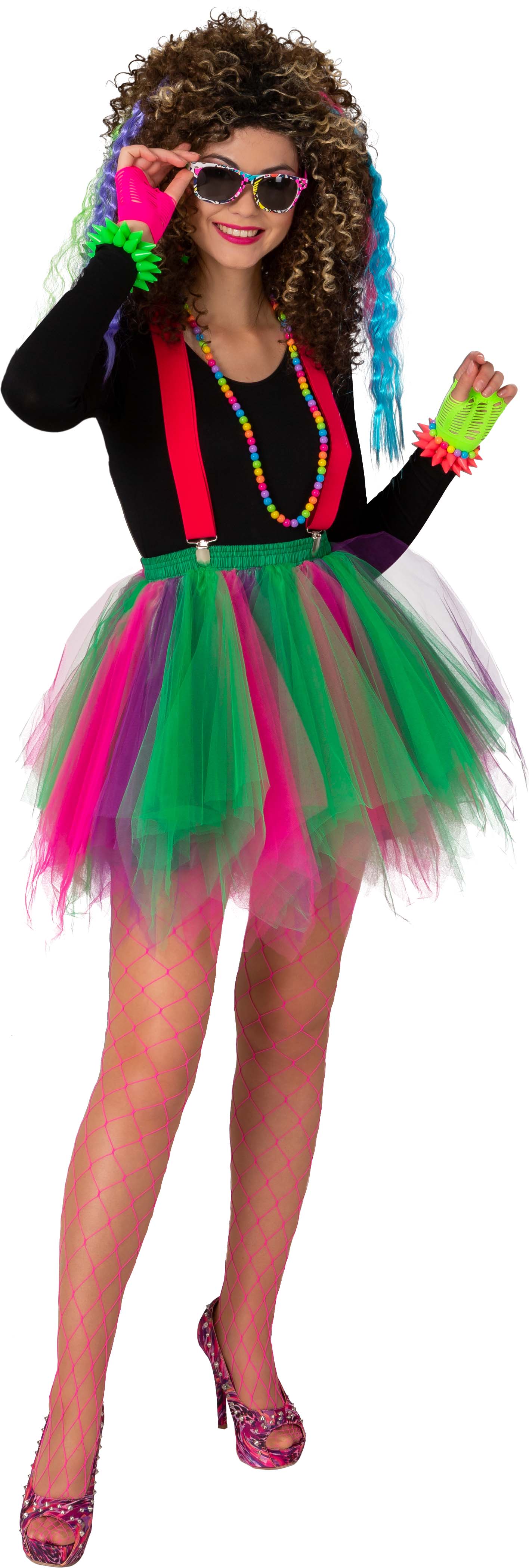 Tutu, pink-grün-lila,116/140
