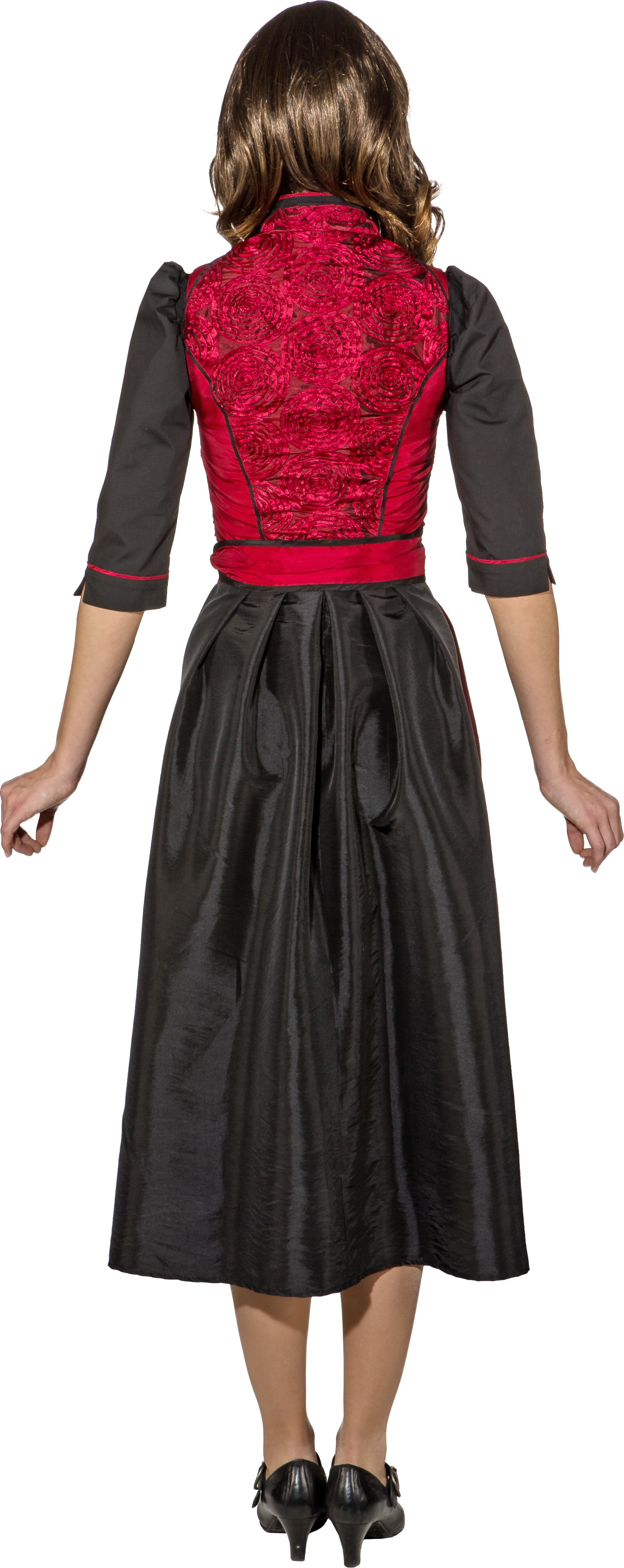 Dirndl lang rot-schwarz Dirndl lang rot-schwarz