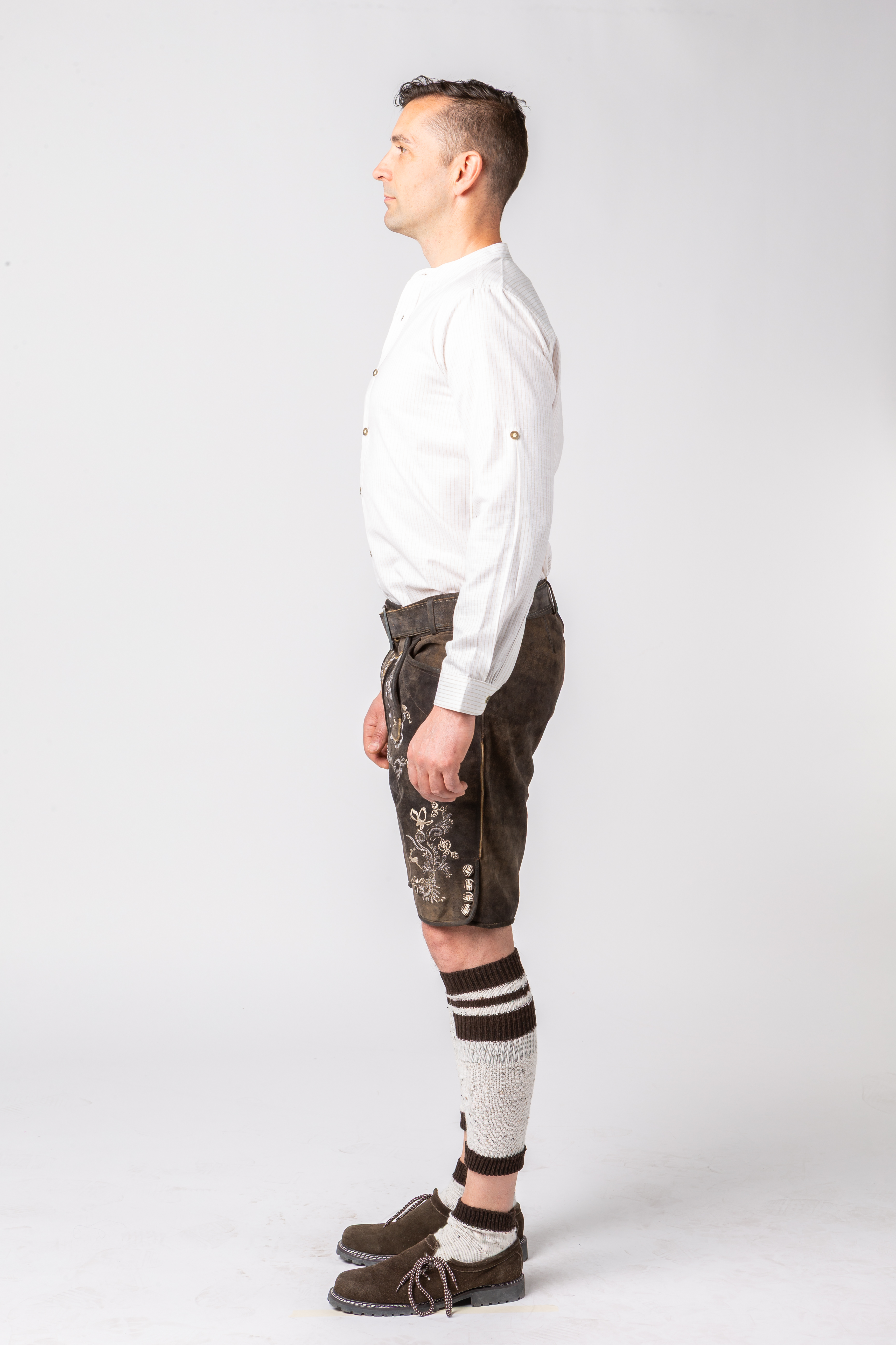 Lederhose kurz, antikbraun Lederhose kurz, antikbraun