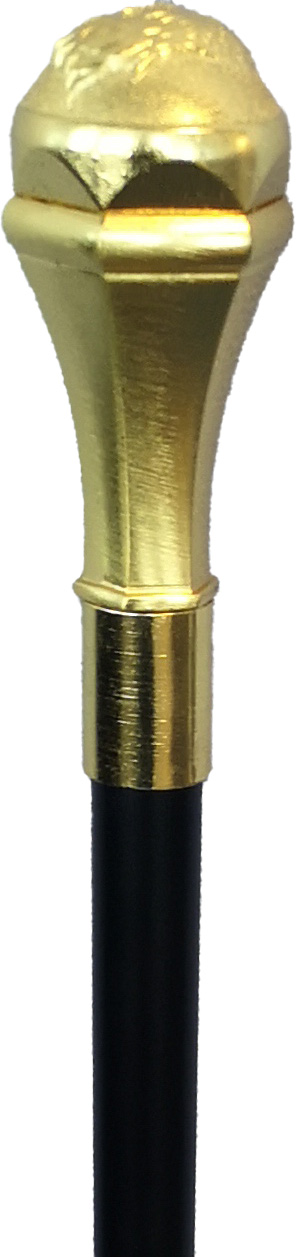 Gehstock, Knauf gold