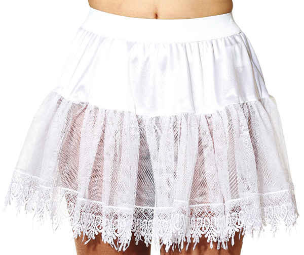 Petticoat, weiß mit Spitze