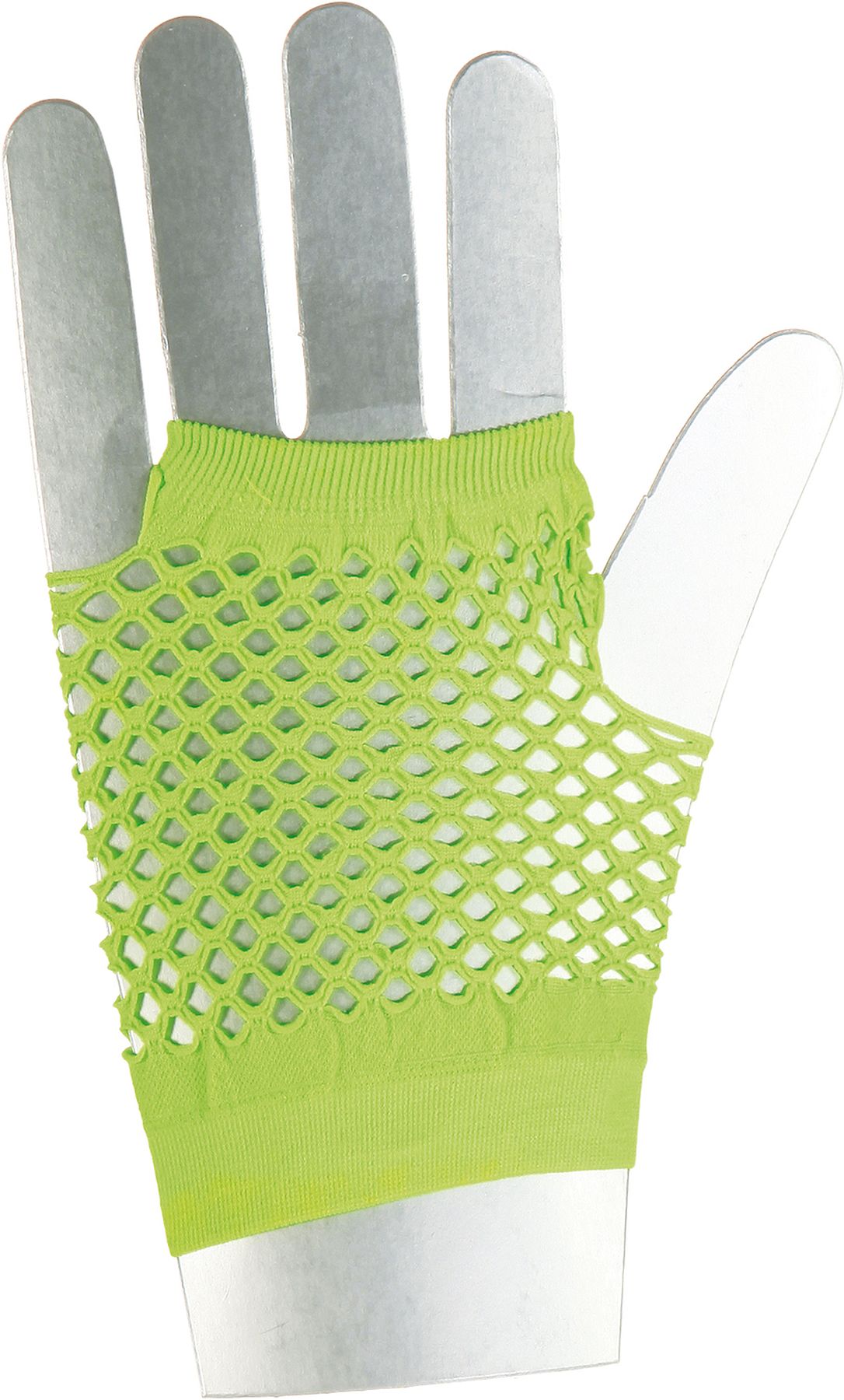 Netzhandschuhe fingerlos kurz, neongrün Netzhandschuhe fingerlos kurz, neongrün