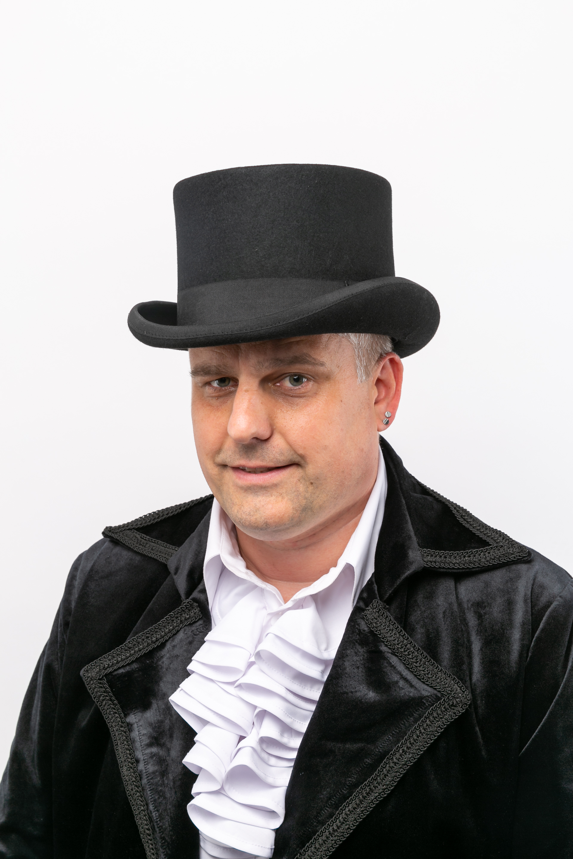 Zylinder Wollfilz, schwarz