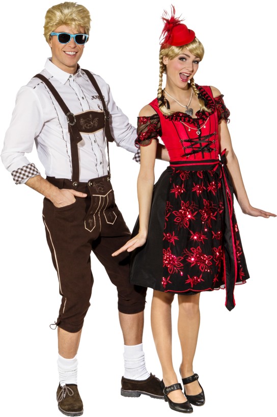 Trachtenhose braun, knielang Trachtenhose braun, knielang