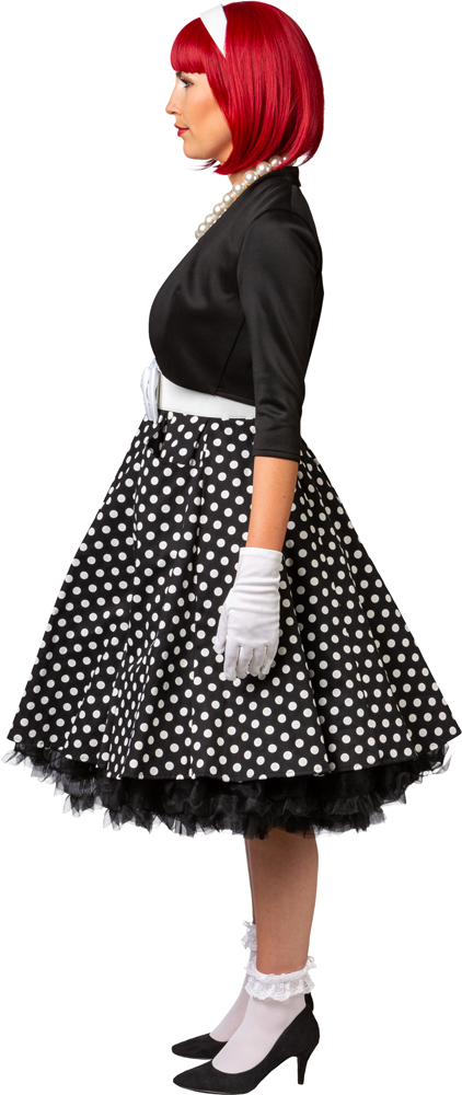 Kleid Rockabilly, schwarz/weiß gepunktet Kleid Rockabilly, schwarz/weiß gepunktet