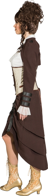 Steampunk Lagenrock, braun Steampunk Lagenrock, braun