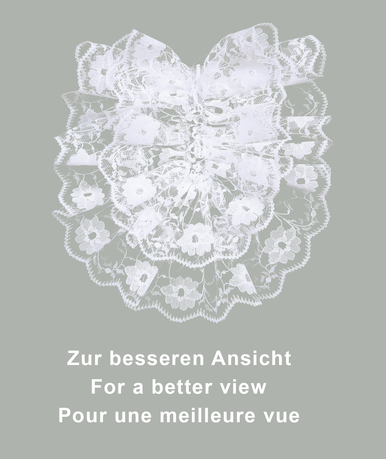 Spitzenjabot, weiß Spitzenjabot, weiß
