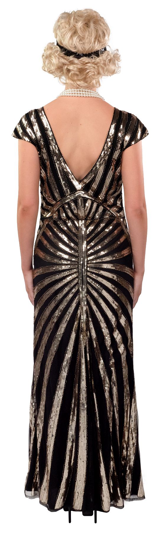 Paillettenkleid lang, gold Paillettenkleid lang, gold