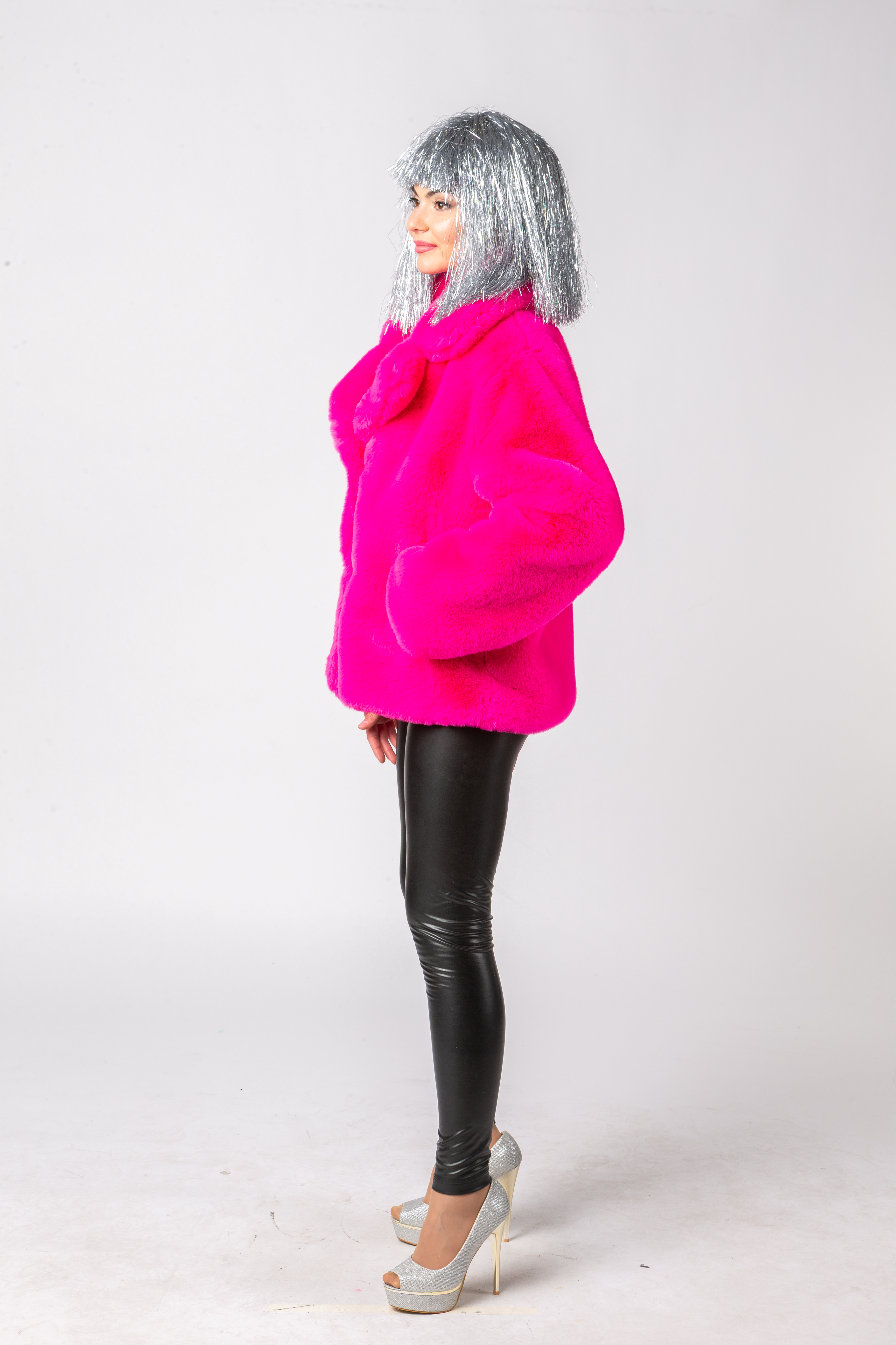 Plüschjacke, pink Plüschjacke, pink