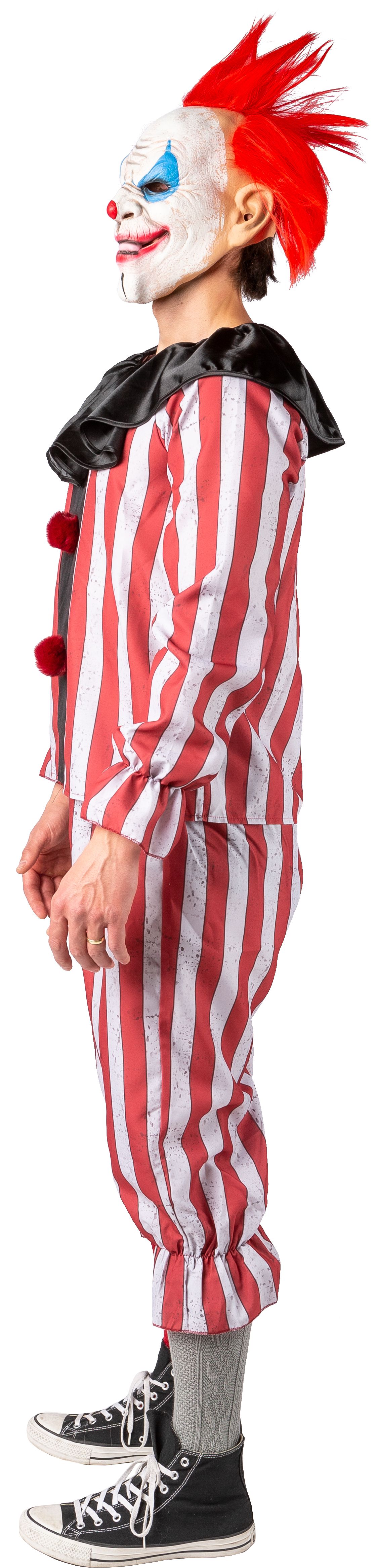 Halloweenclown, grau-rot XL Halloweenclown, grau-rot XL