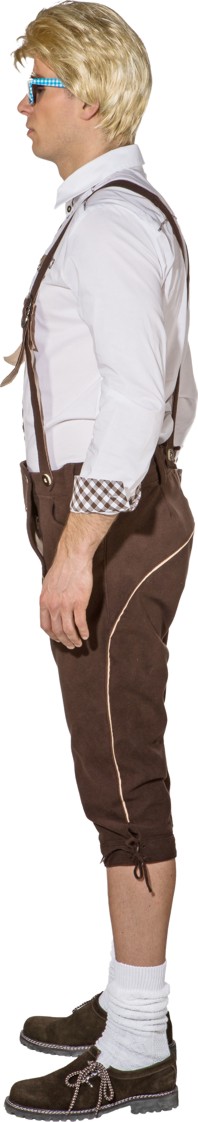 Trachtenhose braun, knielang Trachtenhose braun, knielang