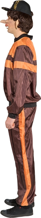 Jogginganzug, braun-orange Jogginganzug, braun-orange