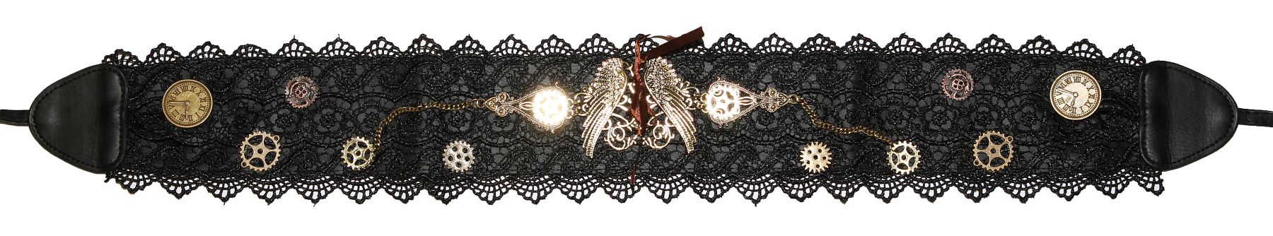 Gürtel Steampunk, schwarz 