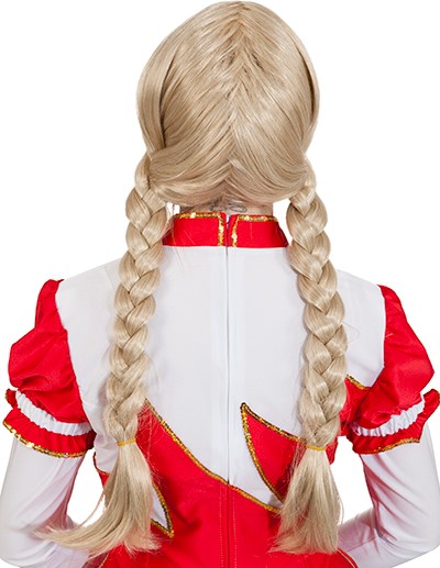 Garde-Tanzperücke, mittelblond Garde-Tanzperücke, mittelblond