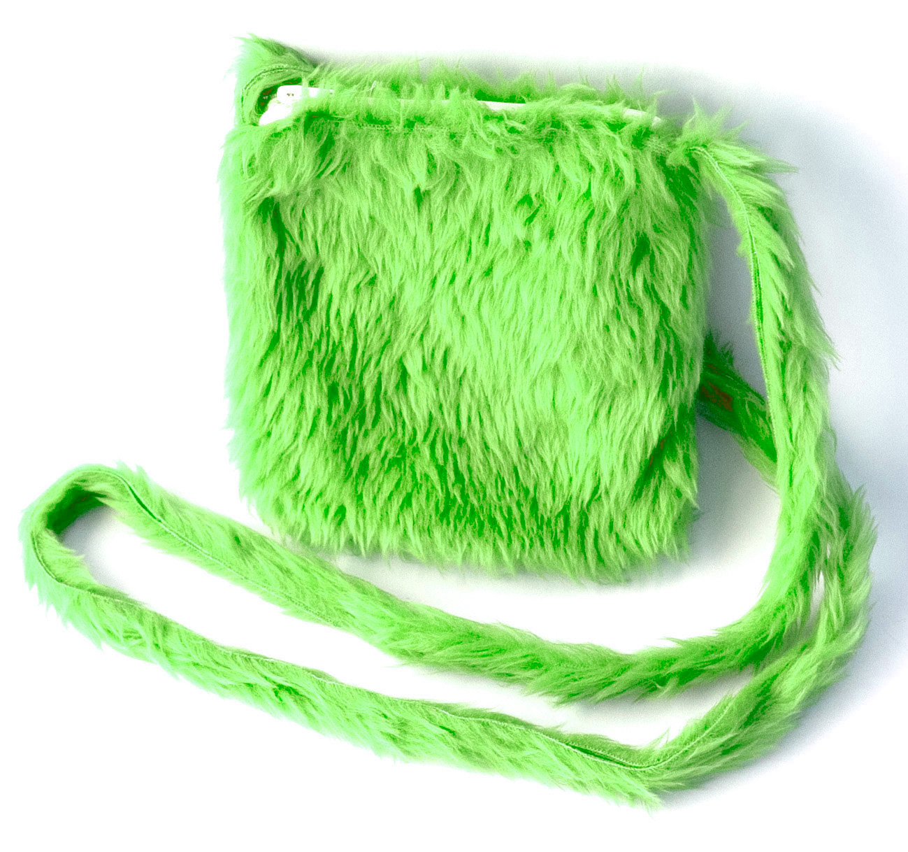 Plüschtasche, neon-grün Plüschtasche, neon-grün