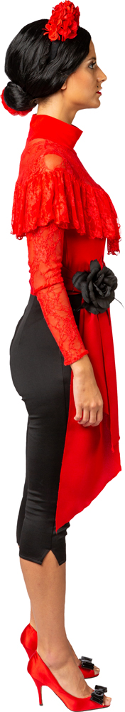Spitzen-Body Volant, rot Spitzen-Body Volant, rot