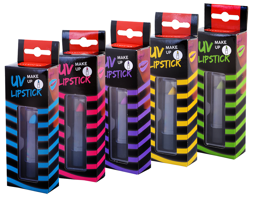 Lippenstift UV-Effekt, blau