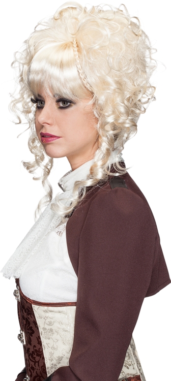Damenperücke kurz gelockt, blond 