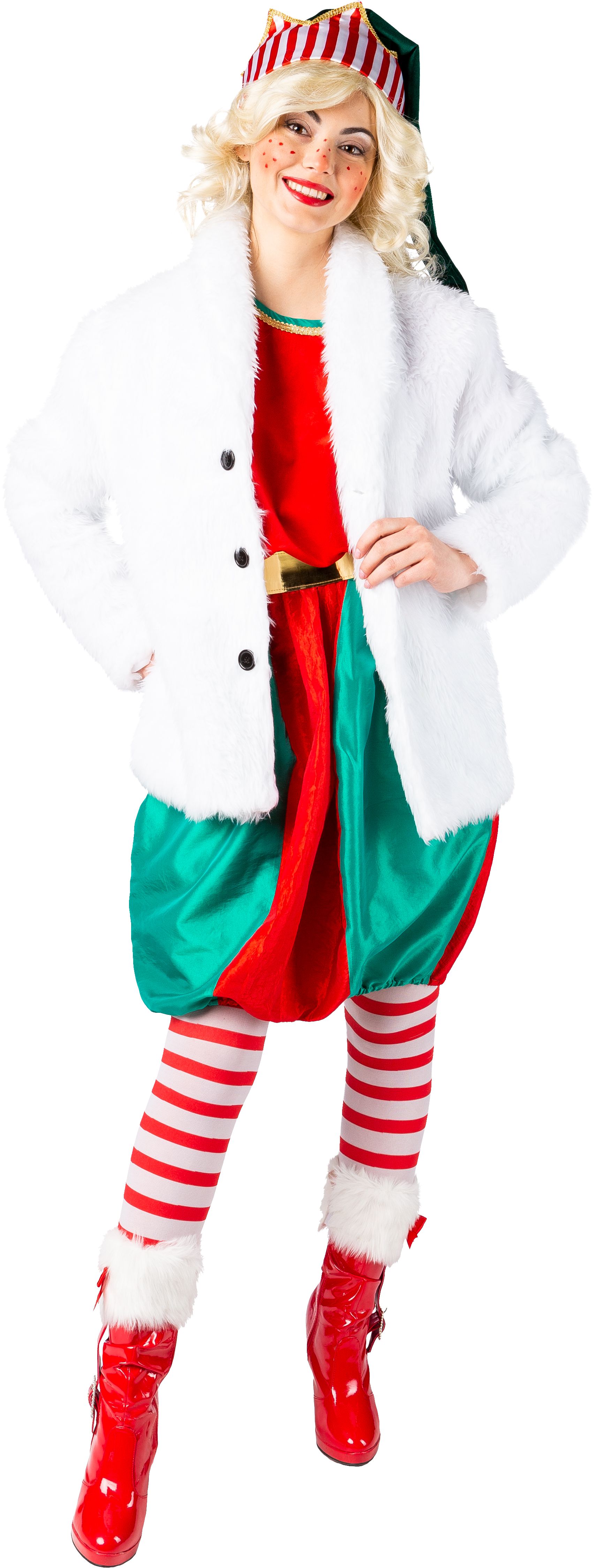 Plüsch-Jacke, weiß, L/XL Plüsch-Jacke, weiß, L/XL