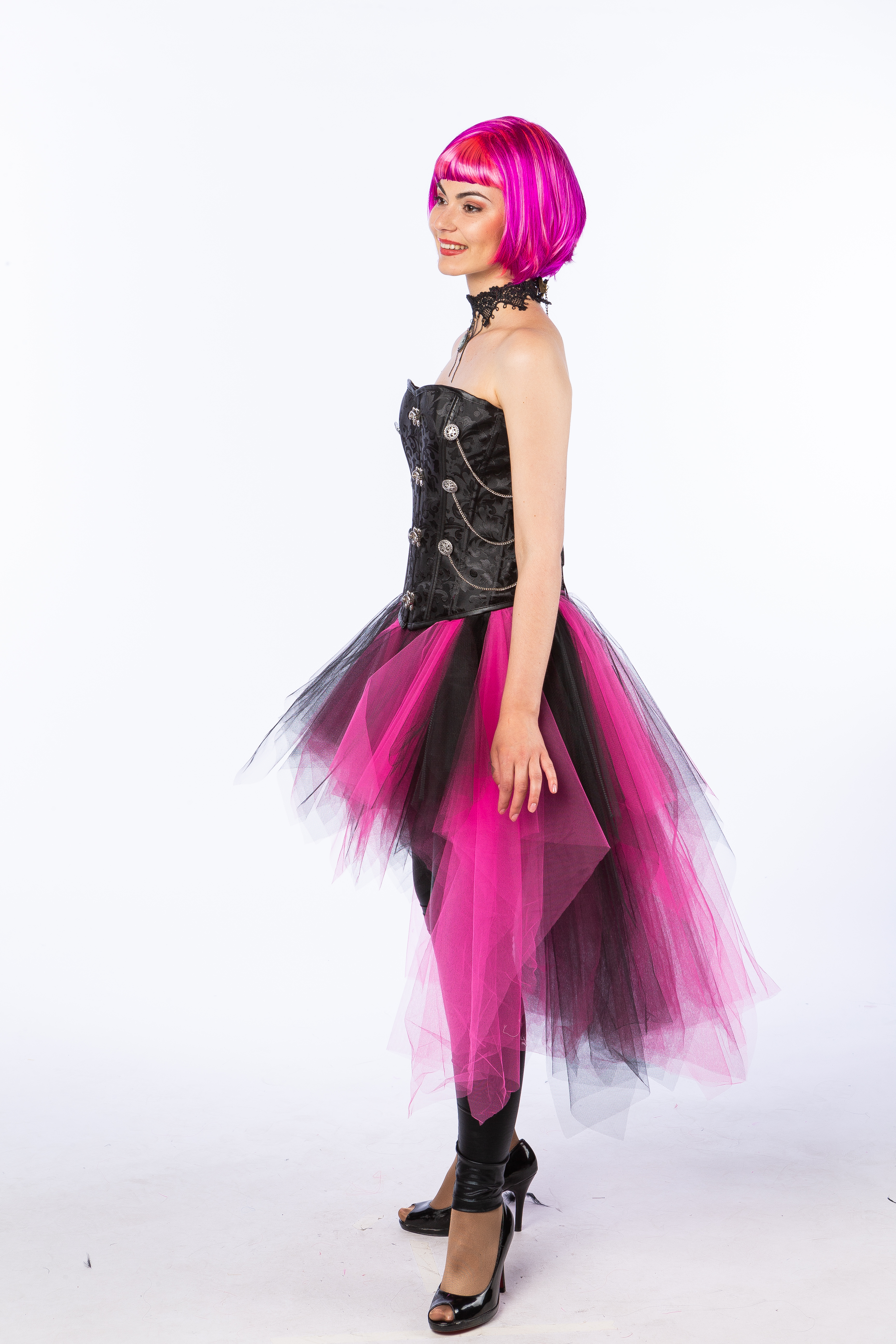 Tutu Vokuhila, fuchsia/schwarz Tutu Vokuhila, fuchsia/schwarz