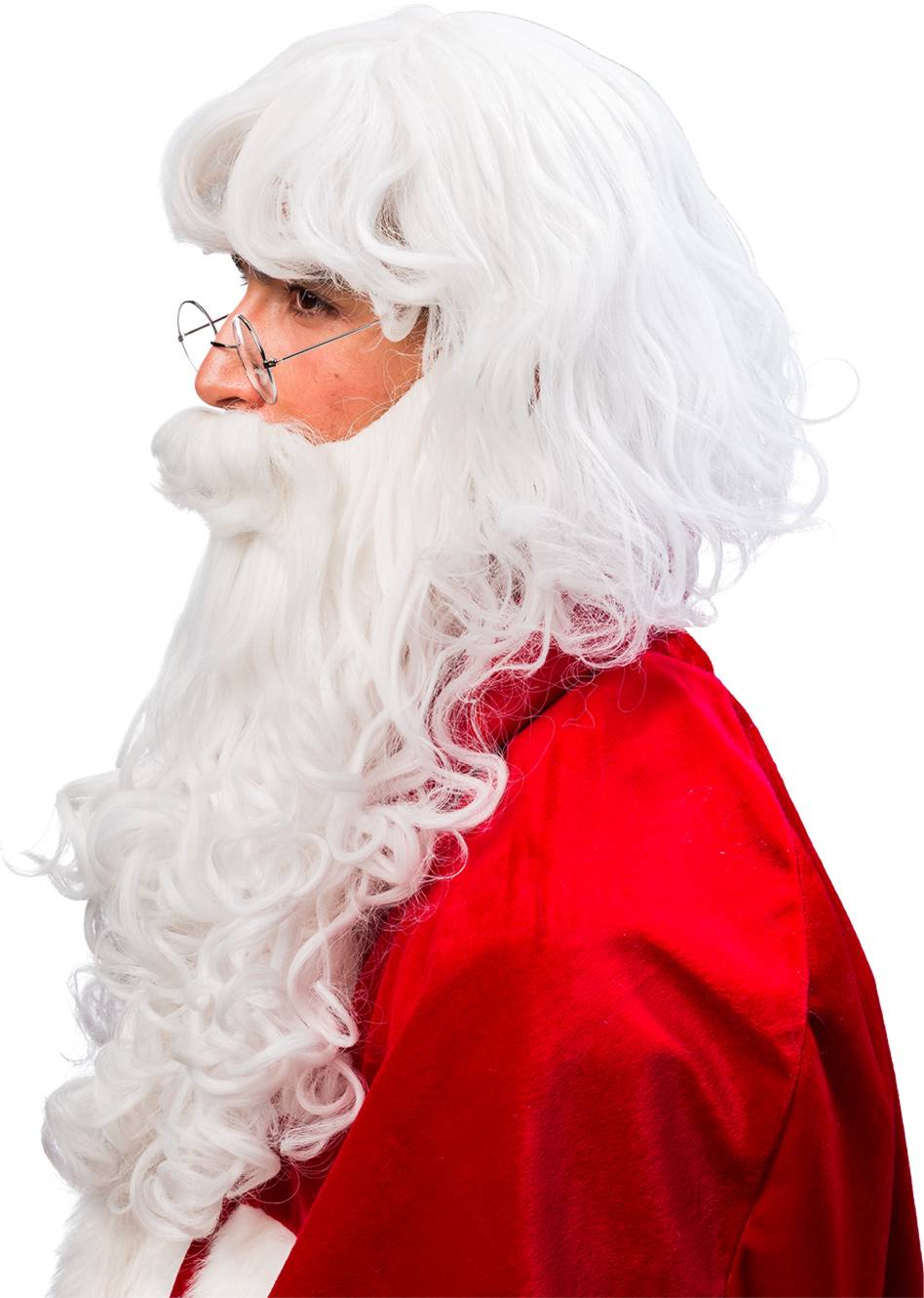 Weihnachtsmann-Set, matt-weiß Weihnachtsmann-Set, matt-weiß