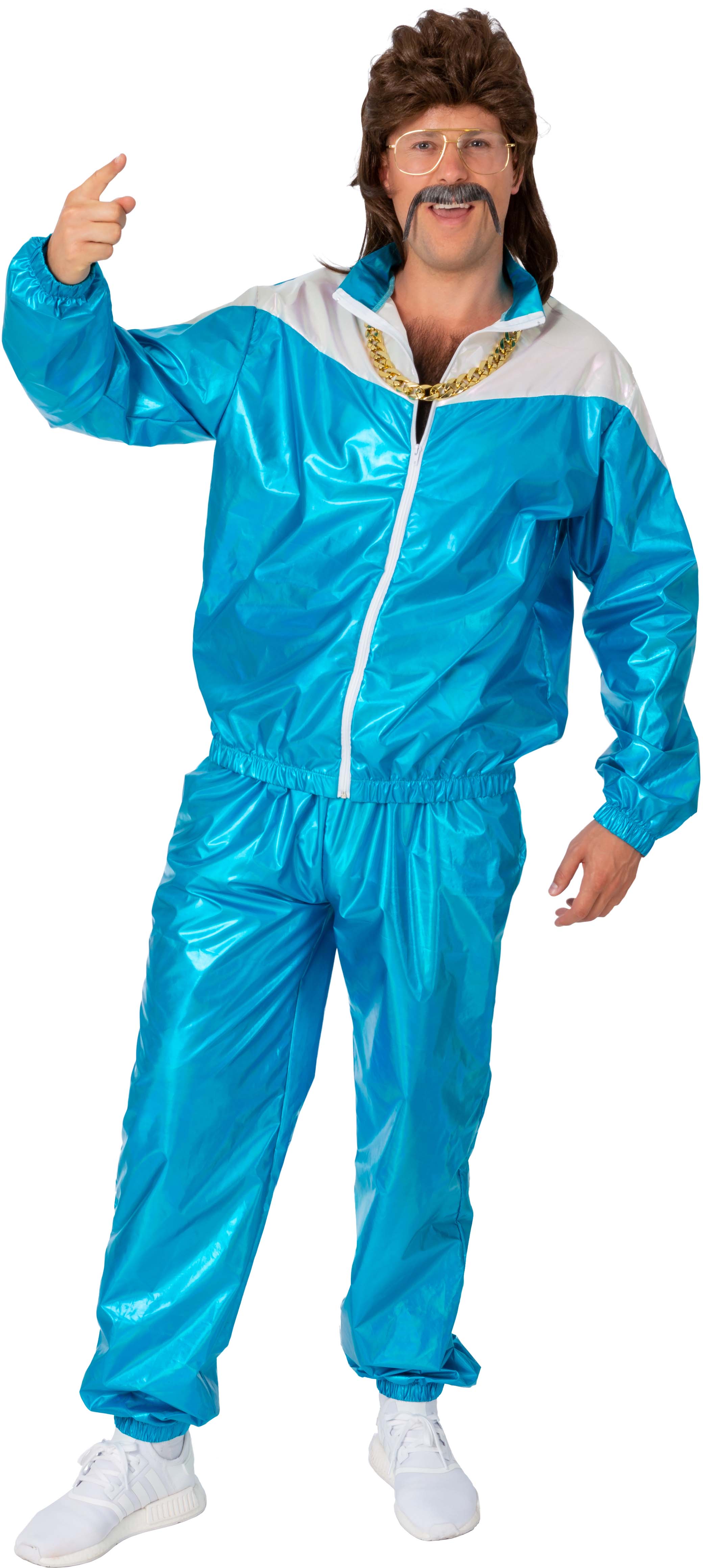 Jogginganzug Vinyl, türkis