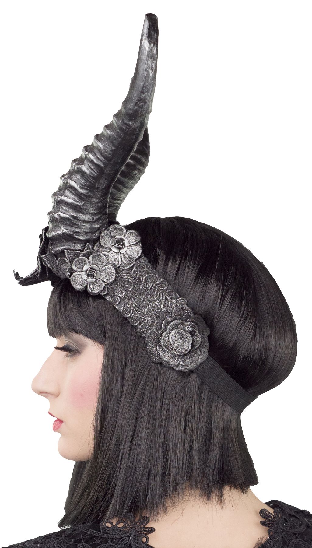 Kopfschmuck Hörner, silber Kopfschmuck Hörner, silber