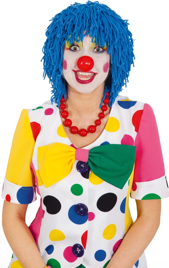 Clown Wolle blau Clown Wolle blau