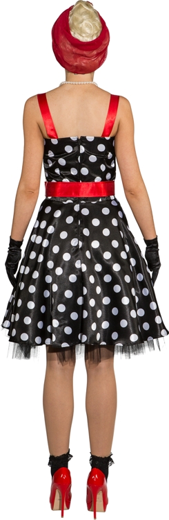 Rock on Roll Kleid schwarz, weiß gepunktet Rock on Roll Kleid schwarz, weiß gepunktet
